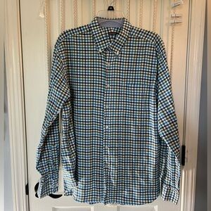 EC J. McLaughlin Long Sleeve Gingham Check Windowpane L